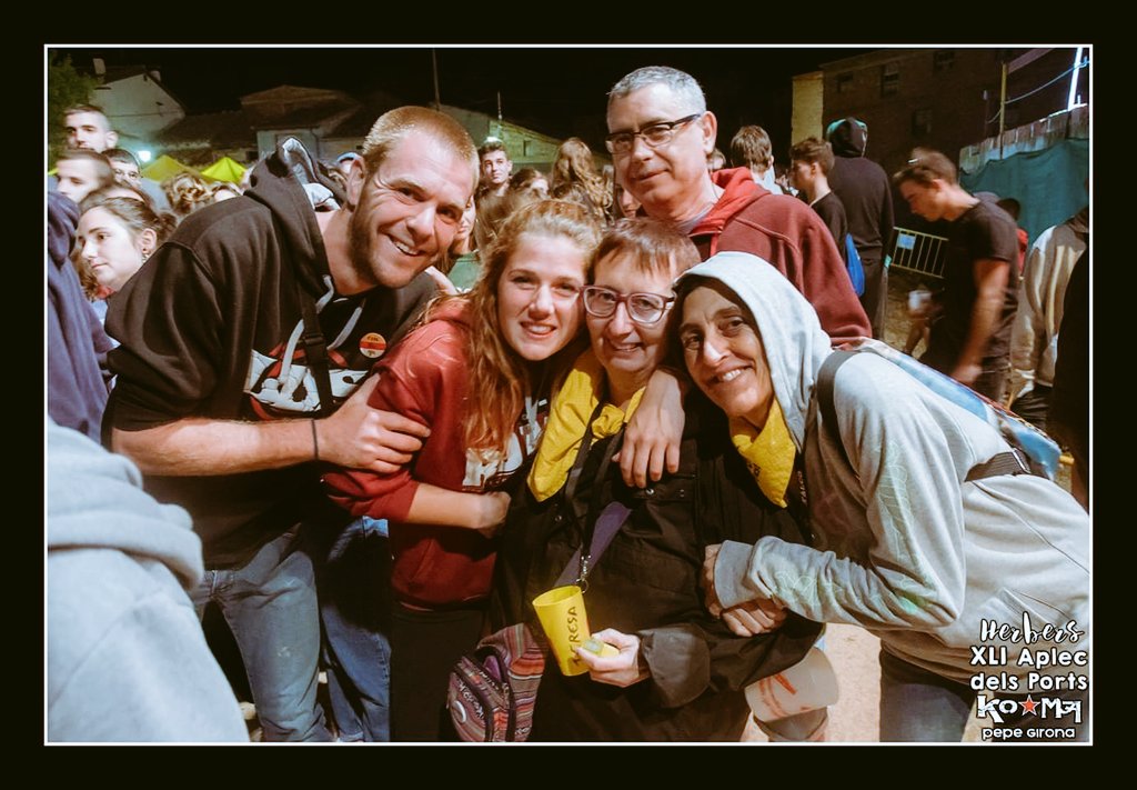 Nosaltres amb la Madoli, la Teresa i el marit de la Teresa